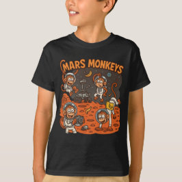 Mars Apen grappig dier T-shirt