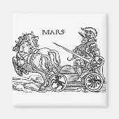 Mars Ares God of War Greco Roman Chariot Cartoon Magneet (Voorkant)