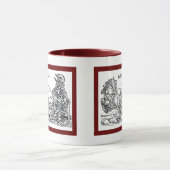 Mars Ares God of War Greco Roman Chariot Cartoon Mok (Midden)