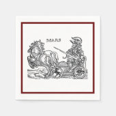Mars Ares God of War Greco Roman Chariot Cartoon Servet (Voorkant)