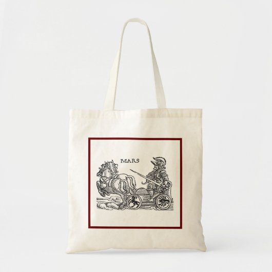 Mars Ares God of War Greco Roman Chariot Cartoon Tote Bag (Voorkant)
