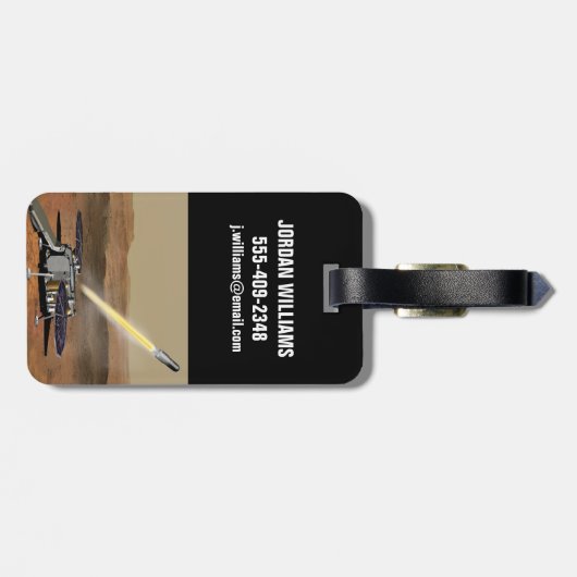 Mars Ascent Vehicle gelanceerd vanaf Mars. Bagagelabel (Achterkant horizontaal)