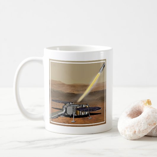 Mars Ascent Vehicle gelanceerd vanaf Mars. Koffiemok (Met donut)