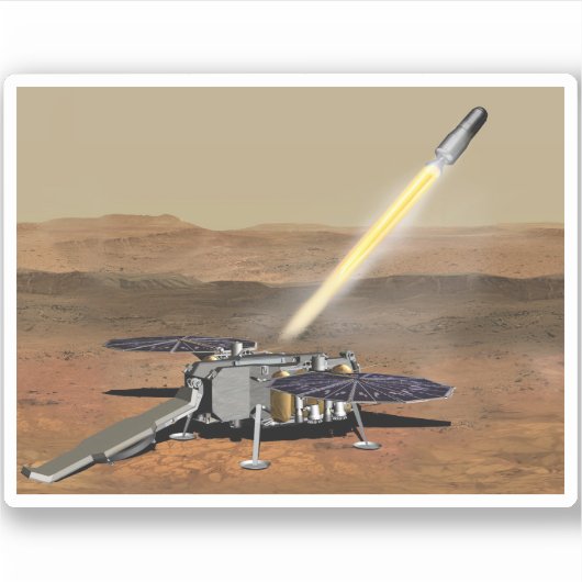Mars Ascent Vehicle gelanceerd vanaf Mars. Sticker (Voorkant)
