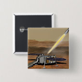 Mars Ascent Vehicle gelanceerd vanaf Mars. Vierkante Button 5,1 Cm (Voorkant /achterkant)