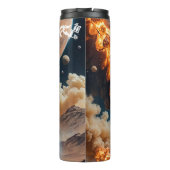 Mars Astronaut Biker Thermal Tumbler Thermosbeker (Achterkant)