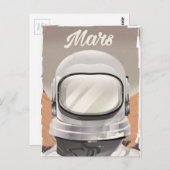  Mars Astronaut Briefkaart (Voorkant / Achterkant)