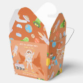 Mars astronaut jongen thema verjaardagsfeestje bedankdoosjes (Geopend)