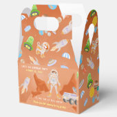 Mars astronaut jongen thema verjaardagsfeestje bedankdoosjes (Geopend)