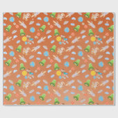 Mars astronaut jongen thema verjaardagsfeestje cadeaupapier (Vlak)