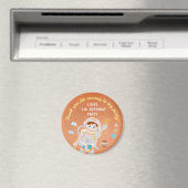 Mars astronaut jongen thema verjaardagsfeestje magneet (Insitu (Vaatwasser))