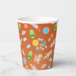 Mars astronaut jongen thema verjaardagsfeestje papieren bekers