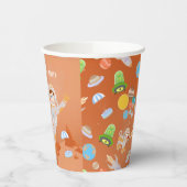 Mars astronaut jongen thema verjaardagsfeestje papieren bekers (Links)