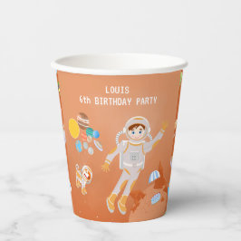 Mars astronaut jongen thema verjaardagsfeestje papieren bekers