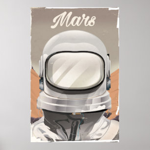  Mars Astronaut Poster