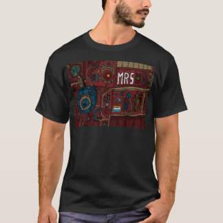 Mars Astronaut Red Space Suit Pattern. T-shirt