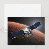 Mars atmosfeer en vluchtige evolutie missie. briefkaart (Voorkant / Achterkant)