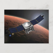 Mars atmosfeer en vluchtige evolutie missie. briefkaart (Voorkant)
