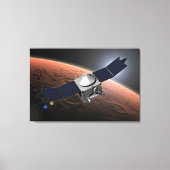 Mars atmosfeer en vluchtige evolutie missie. canvas afdruk (Voorkant)
