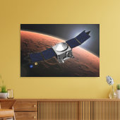 Mars atmosfeer en vluchtige evolutie missie. canvas afdruk (Insitu (Woonkamer))