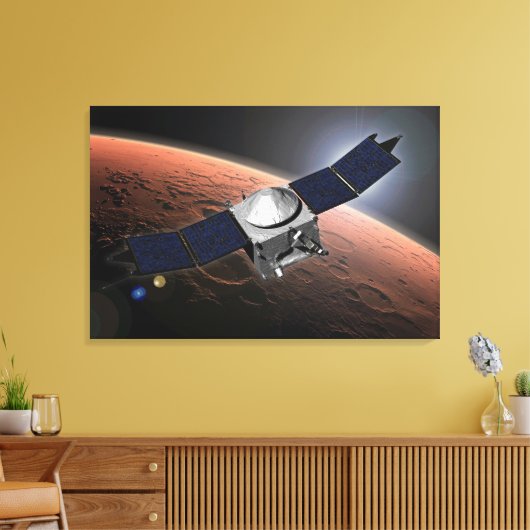 Mars atmosfeer en vluchtige evolutie missie. canvas afdruk (Insitu (Woonkamer))