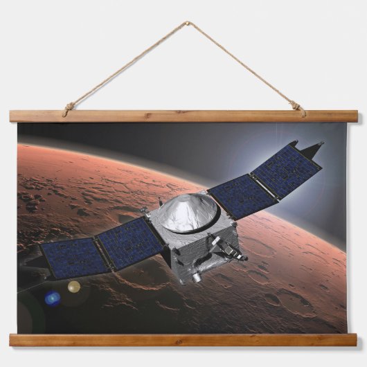 Mars atmosfeer en vluchtige evolutie missie. hangend wandkleed (Voorkant)