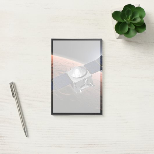 Mars atmosfeer en vluchtige evolutie missie. post-it® notes (Kantoor)