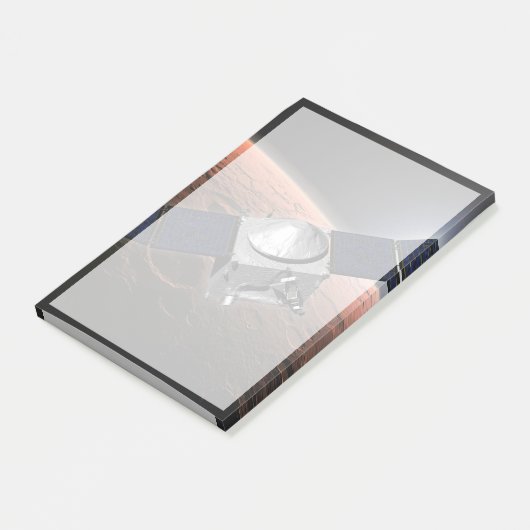Mars atmosfeer en vluchtige evolutie missie. post-it® notes (Schuin)