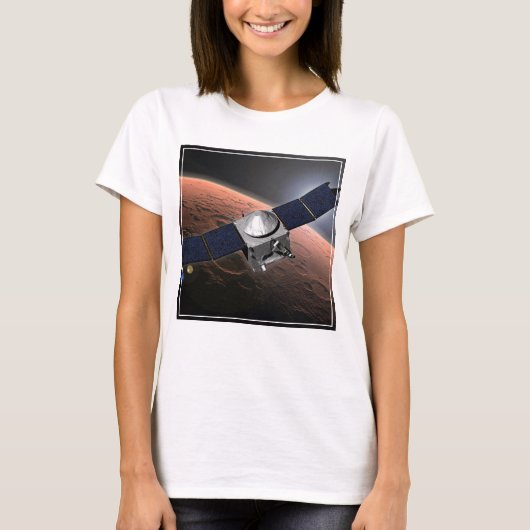 Mars atmosfeer en vluchtige evolutie missie. t-shirt (Voorkant)