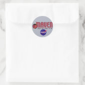 Mars Atmosfeer en Vluchtige EvolutieN (MAVEN) Ronde Sticker (Tas)
