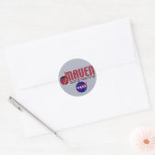 Mars Atmosfeer en Vluchtige EvolutieN (MAVEN) Ronde Sticker (Envelop)
