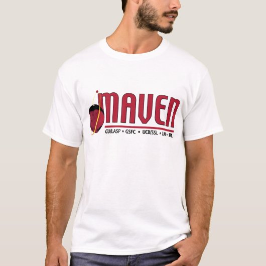 Mars-atmosfeer en vluchtige EvolutioN (MAVEN) T-shirt (Voorkant)