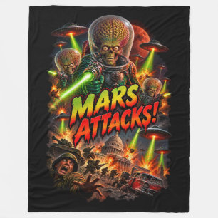 Mars Attacks! Klassieke Martiaanse invasie Fleece Deken