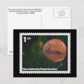 Mars Authority Postal Services Briefkaart (Voorkant / Achterkant)