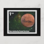 Mars Authority Postal Services Briefkaart (Voorkant)