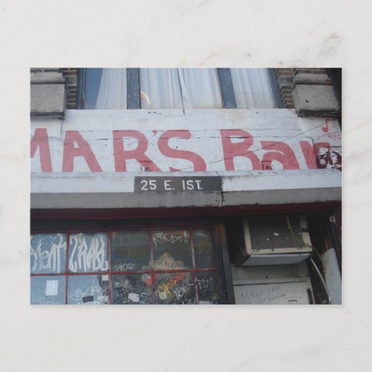 MARS BAR BRIEFKAART (Voorkant)