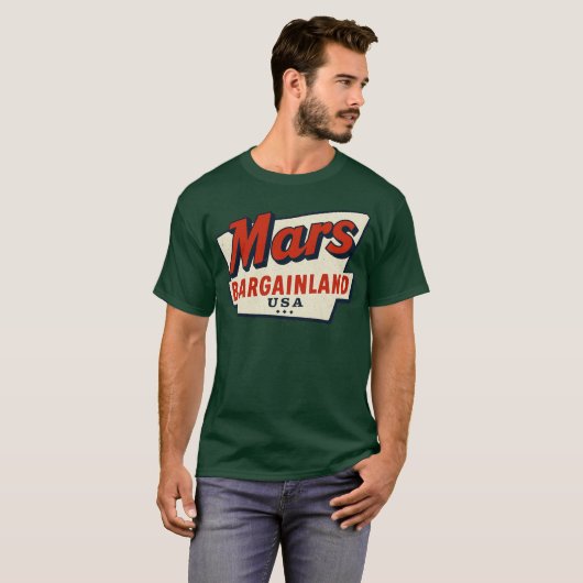 Mars Bargainland USA New Bedford, MA T-shirt (Voorkant volledig)