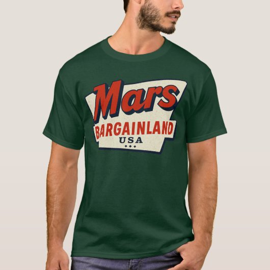 Mars Bargainland USA New Bedford, MA T-shirt (Voorkant)