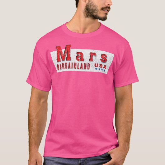 Mars Bargainland USA T-shirt - New Bedford, MA (Voorkant)