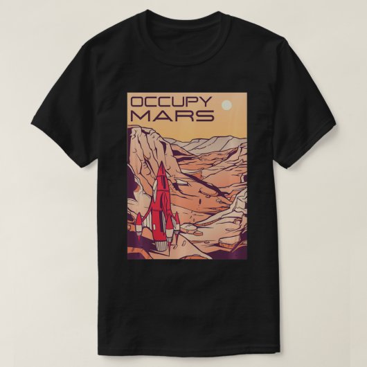 Mars bezetten t-shirt (Design voorkant)