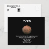 Mars-Briefkaart Briefkaart (Voorkant / Achterkant)