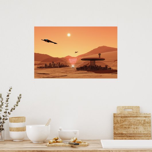 Mars City Poster (Keuken)