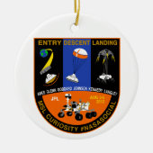 Mars Curioisty EDL NASA Social ornament (Voorkant)