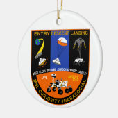 Mars Curioisty EDL NASA Social ornament (Links)