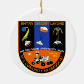 Mars Curioisty EDL NASA Social ornament (Achterkant)