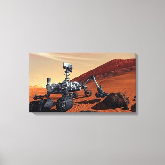 Mars Curiosity Rover Canvas Afdruk (Voorkant)