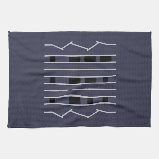 Mars Curiosity Rover Tire-Tread Kitchen Towel, oké Theedoek (Horizontaal)