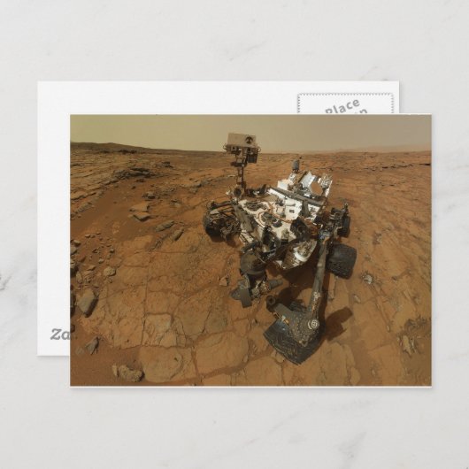 Mars Curiosity Self Portret Briefkaart (Voorkant / Achterkant)