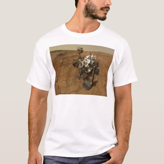Mars Curiosity Self Portret T-shirt (Voorkant)