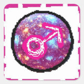 Mars Day Vierkante Sticker (Voorkant)